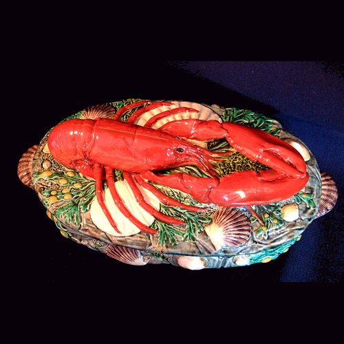minton majolica lobster tureen