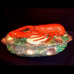 minton majolica lobster tureen