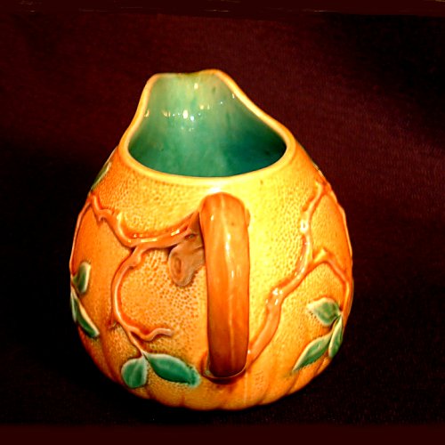 minton majolica orange pitcher