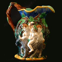 minton majolica pitcher