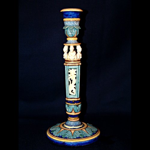 wedgwood majolica candlesticks