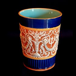 majolica beaker