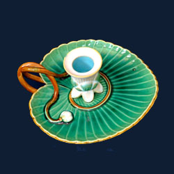 minton majolica chamberstick