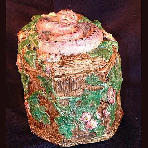 palissy majolica snake tureen