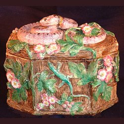 palissy majolica snake tureen