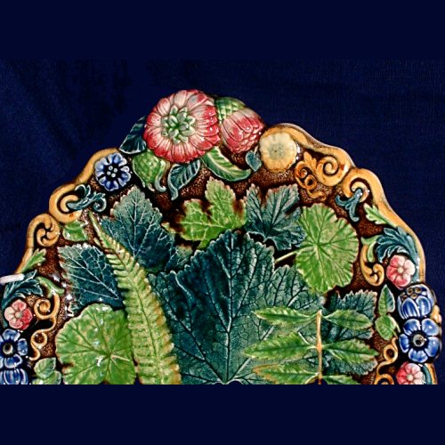 alcock majolica comport