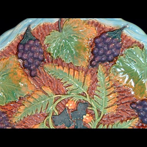brownfield majolica plate