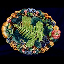 Alcock majolica plate