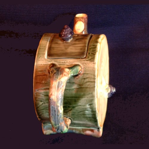 majolica tea pot 