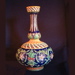 copeland majolica vase