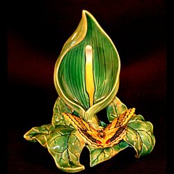 G jones majolica vase